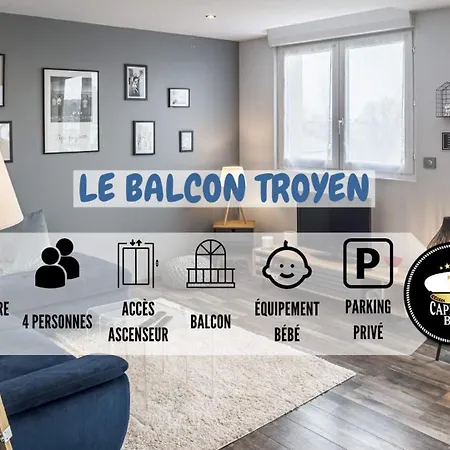 Le Balcon Troyen - Proche Hypercentre - 4 Pers. Apartment Troyes Exterior photo