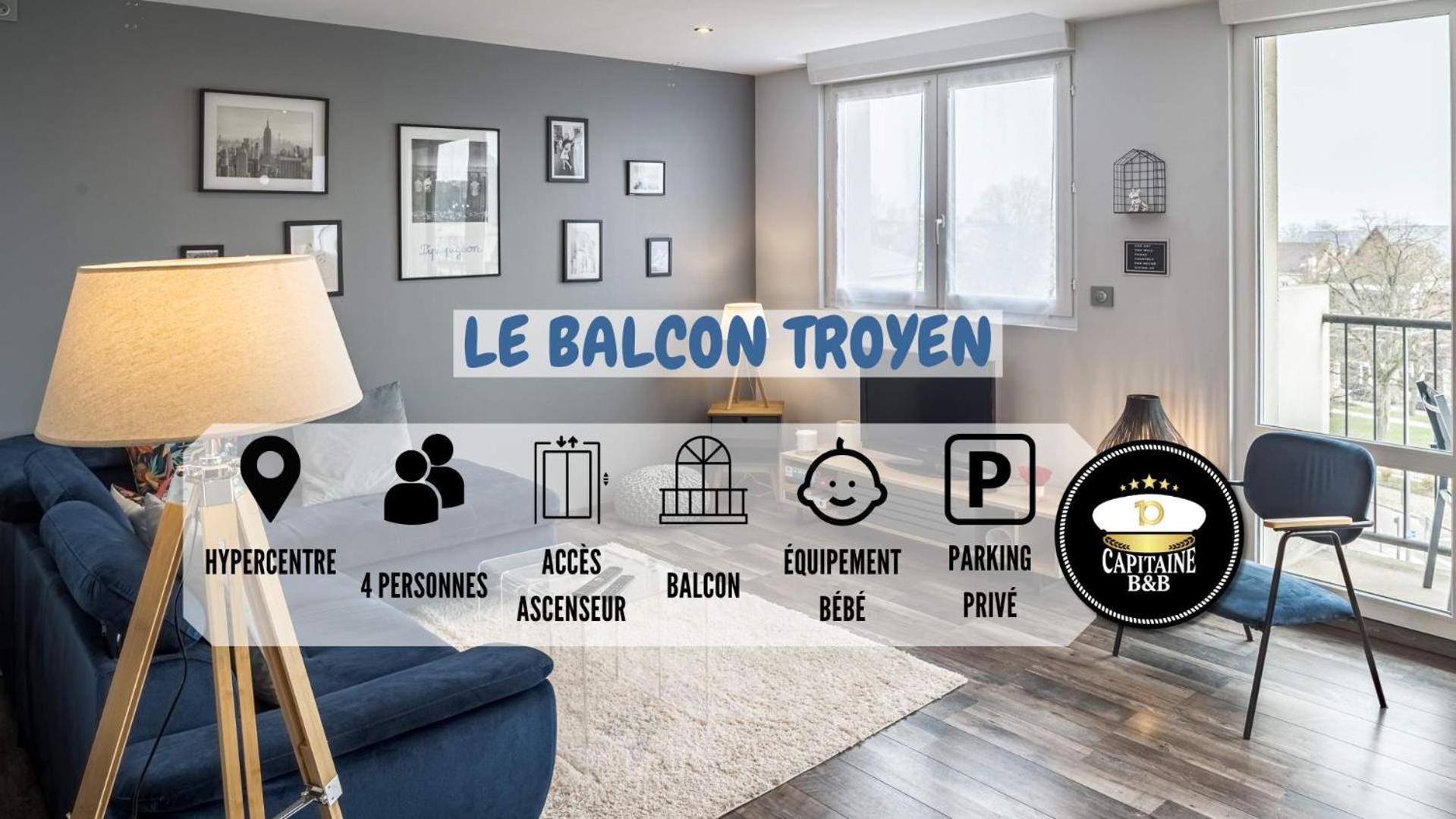 Le Balcon Troyen - Proche Hypercentre - 4 Pers. Apartment